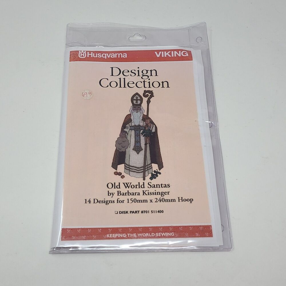 Husqvarna Viking Embroidery OLD WORLD SANTAS KIT 137 Designer 1 & PC